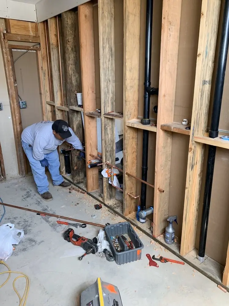 Commercial rough-in plumbing for Gas Line Repair in Goosetown